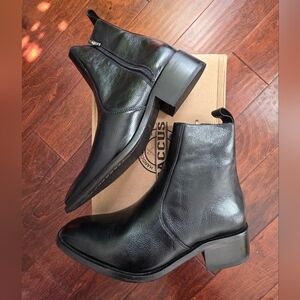 Black Leather Men's Haynes Boots